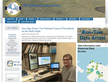 Tablet Screenshot of permafrost.gi.alaska.edu