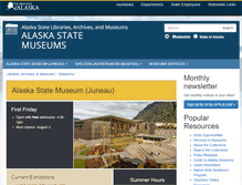 Tablet Screenshot of museums.alaska.gov