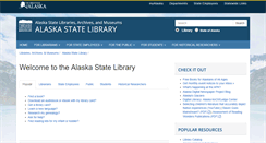 Desktop Screenshot of library.alaska.gov
