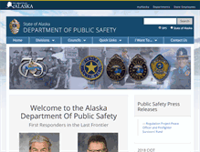 Tablet Screenshot of dps.alaska.gov