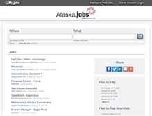 Tablet Screenshot of alaska.jobs