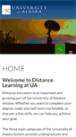 Mobile Screenshot of distance.alaska.edu